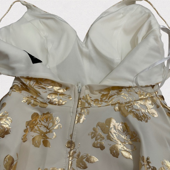 B Darlin Womens Zippered Floral Spaghetti Strap Dress, Size 3/4, NWOT - Picture 6 of 10